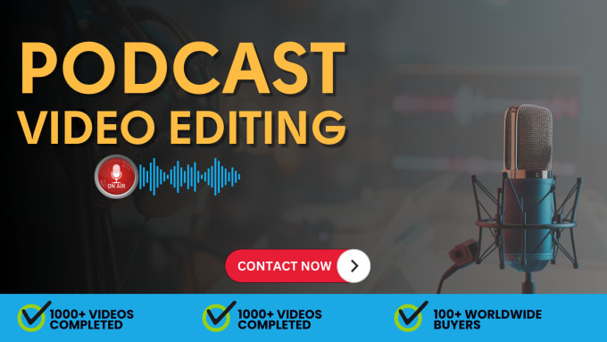 Gig Preview - Do engaging podcast video editing and interviews