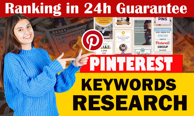 Gig Preview - Do pinterest keyword research for your brand growth