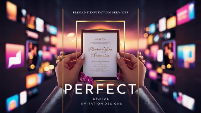 Bestseller - design unique printable and digital video invitation cards