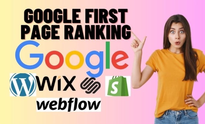 Gig Preview - Make website SEO wordpress shopify wix squarespace webflow for google ranking