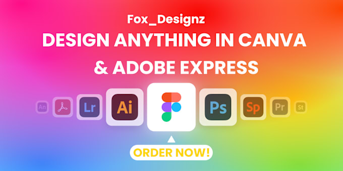 Gig Preview - Design anything in canva and adobe express in 24h