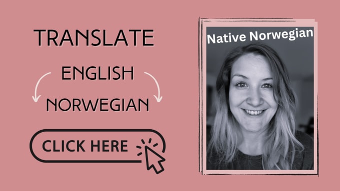 Gig Preview - Translate english to native norwegian fast