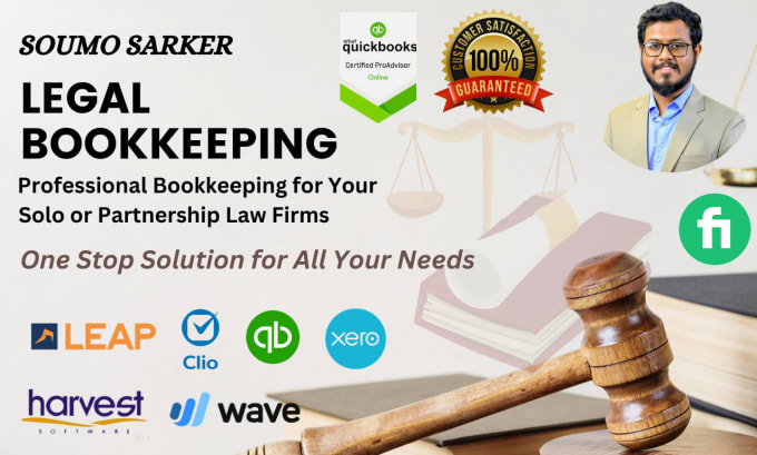 Gig Preview - Do legal bookkeeping for law firms solicitors attorneys quickbooks clio leap