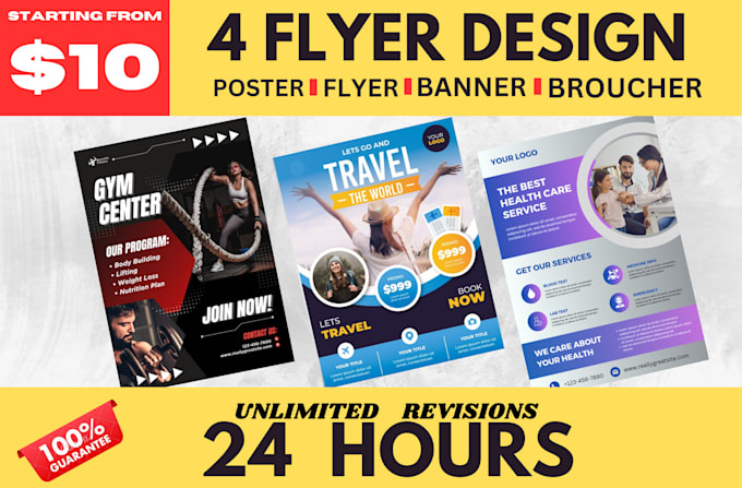 Gig Preview - Design a business flyer and brochure for your event using canva