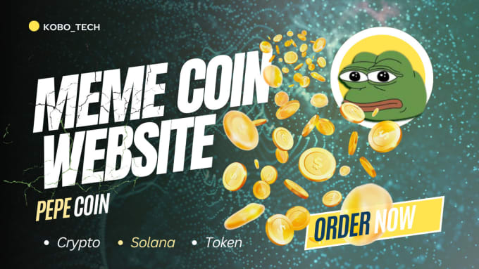 Gig Preview - Do solana meme token website, pepe coin website, ico meme coin website