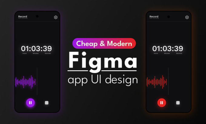 Gig Preview - Make clean figma app UI UX design, cheap app design