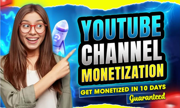 Gig Preview - Do complete youtube channel monetization organically