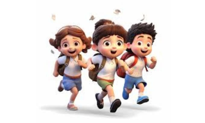 Gig Preview - Do 3d kids video animation 3d cartoon animation cocomelon for nursery rhymes