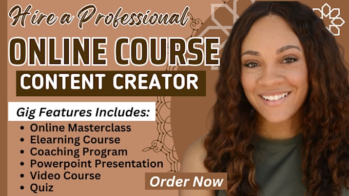 Gig Preview - Create online course content, whiteboard online course, uscreen, course creation