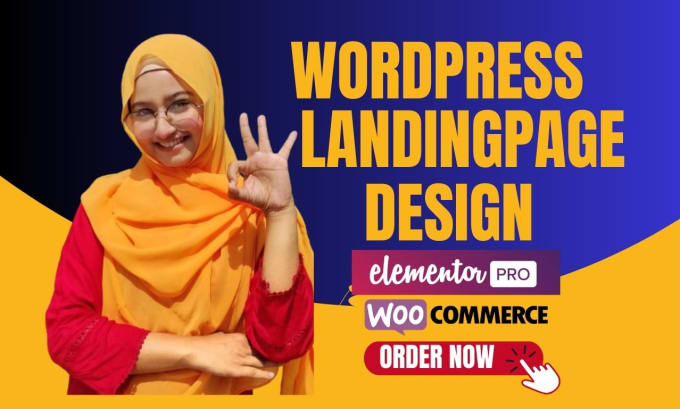 Gig Preview - Create a professional landing page design and a wordpress landing page