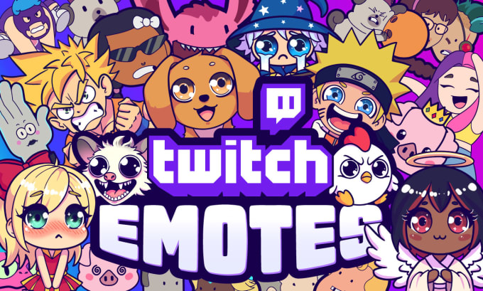 Gig Preview - Create a cute twitch emote or a twitch sub badge