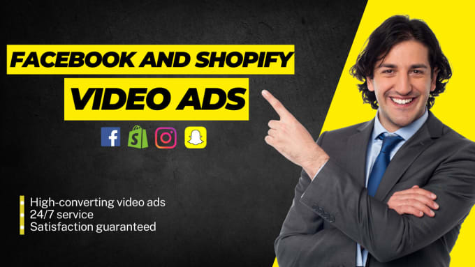 Gig Preview - Create facebook video ads and shopify dropshipping video ad