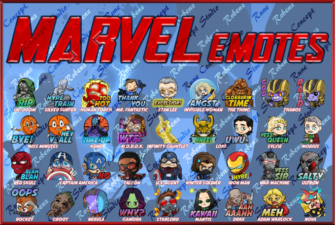 Gig Preview - Make marvel characters emotes