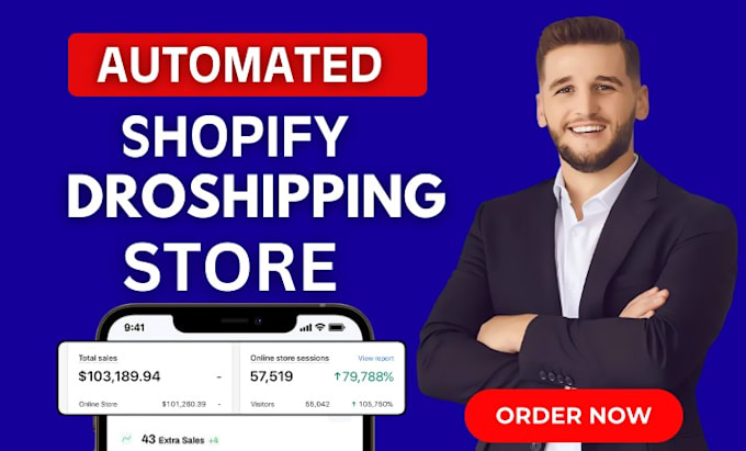 Gig Preview - Build an automated shopify store , dropshipping store