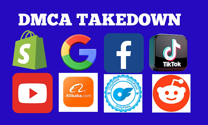 Gig Preview - Report to delete copyright from instagram google,tiktok,reddit,fb,yt under dmca