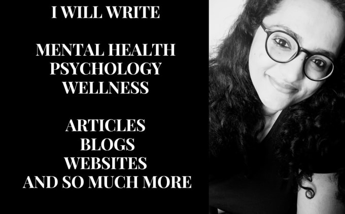 Gig Preview - Write mental health, and wellness articles for you