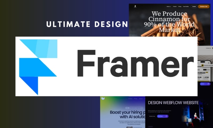 Gig Preview - Design and develop framer website, figma to framer