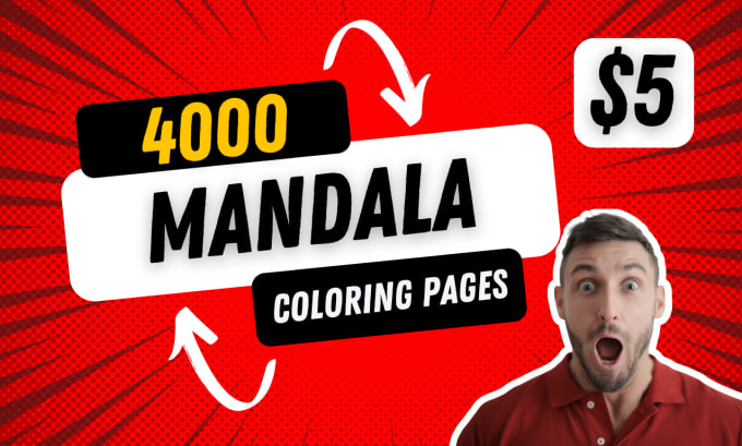 Gig Preview - Give you 4000 mandala coloring pages