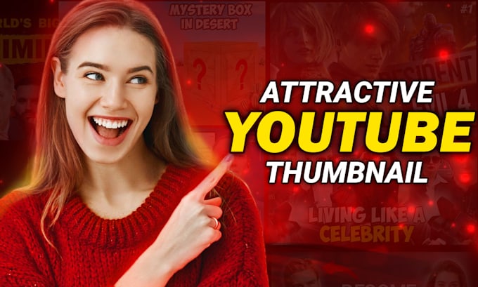 Gig Preview - Design amazing clickbait youtube thumbnail