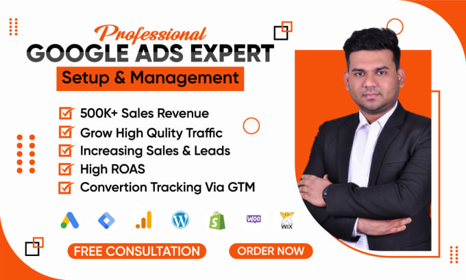 Gig Preview - Setup, manage your google ads adwords ppc campaigns SEM specialist