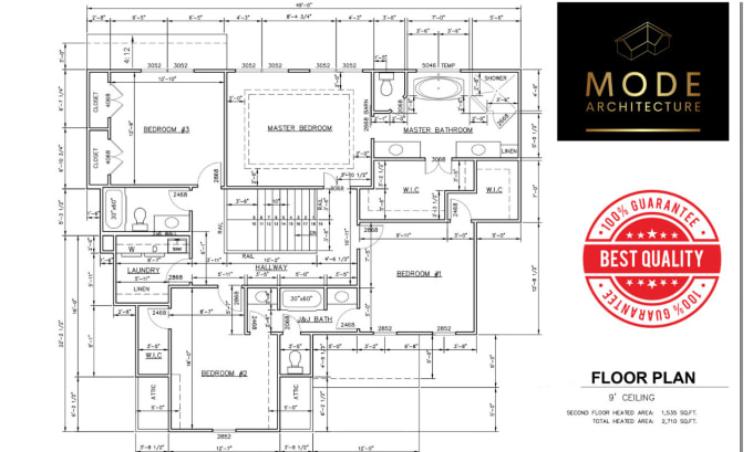 Gig Preview - Draw architectural blueprints, 2d floor plans in autocad