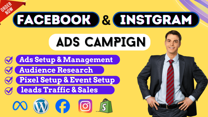 Gig Preview - Be facebook ads manager for sales and leads, setup fb ads campaign, instagram ad