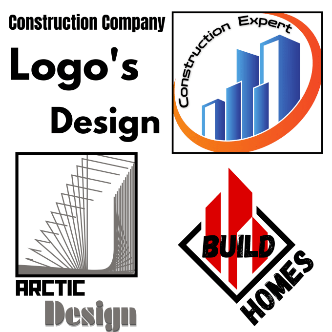 Gig Preview - Design a creative logo for your construction company