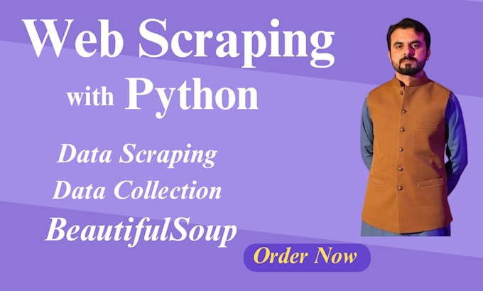 Gig Preview - Do web scraping using python, beautifulsoup and selenium