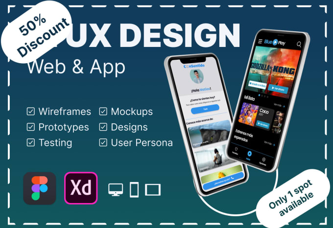 Gig Preview - Design the ui ux of your website or mobile application