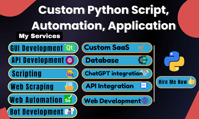 Gig Preview - Develop any kind of python project and script