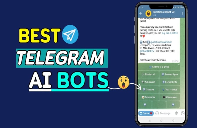 Gig Preview - Create telegram bot for you