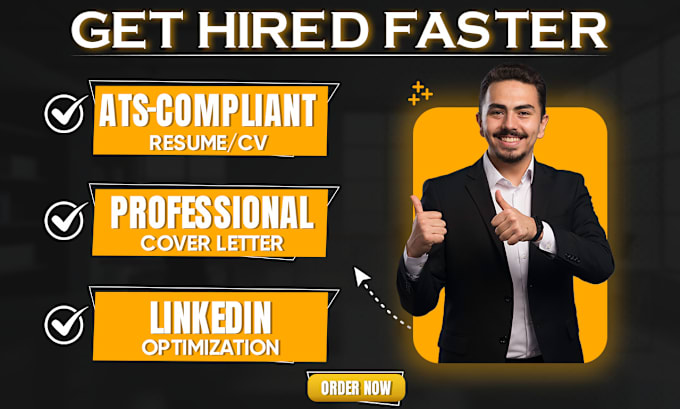 Gig Preview - Do professional ats resume writing, design resume, executive CV and cover letter