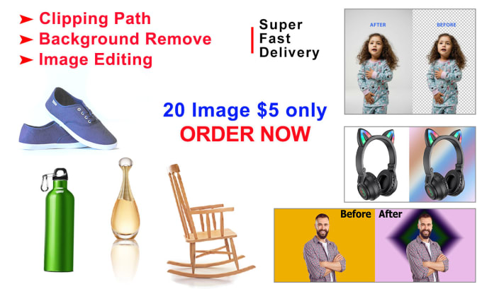 Gig Preview - Serve professional background removal with clipping path