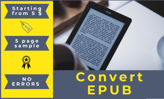 Gig Preview - Format and convert pdf word  file to epub, ebook kindle mobi