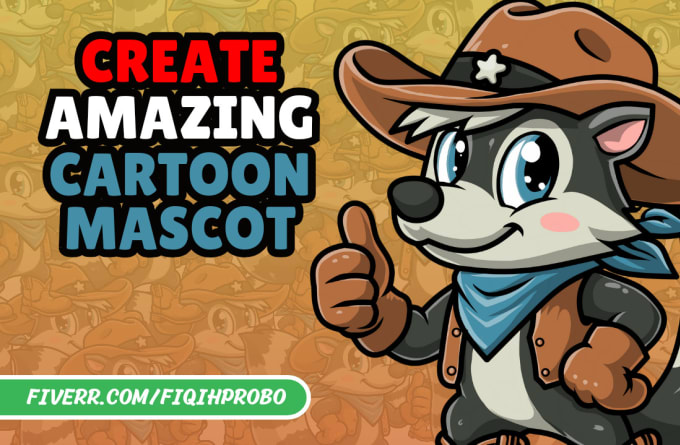 Gig Preview - Create original logo mascot cartoon character in vector