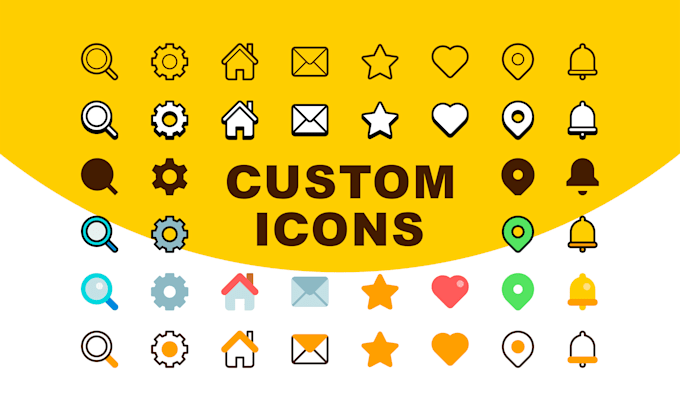 Gig Preview - Design unique and modern custom icons