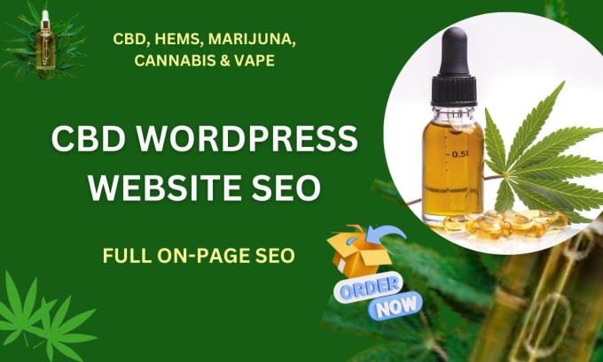 Gig Preview - Cannabis wordpress website on page SEO product tags, image alt tags