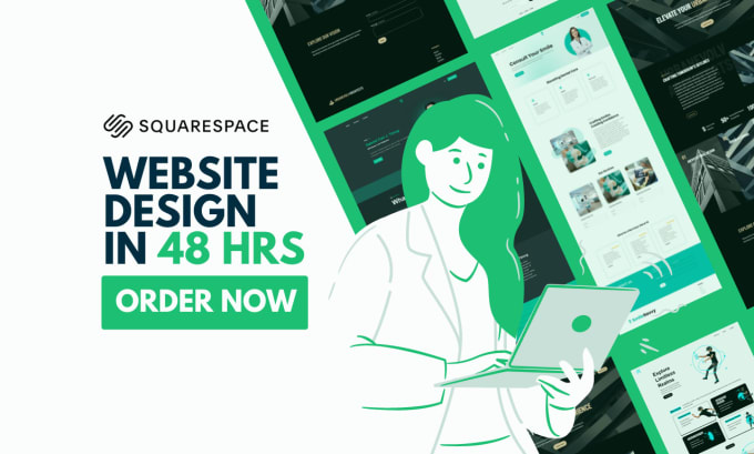 Bestseller - design modern squarespace website in 48 hrs