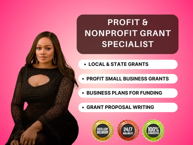 Gig Preview - Do nonprofit 501c3 business plan, grant proposal writing, grant research