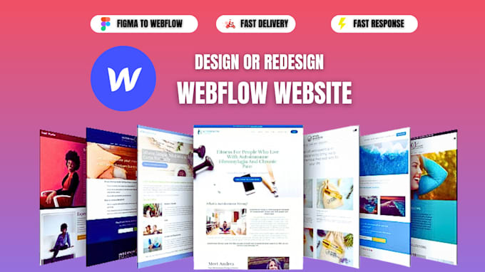 Gig Preview - Design or redesign or clone your website with webflow, convert figma to webflow