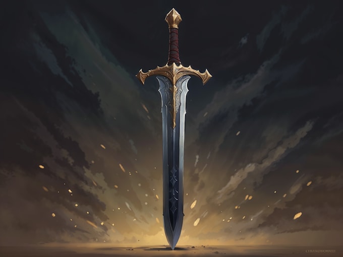 Gig Preview - Create fantasy item or weapon artwork