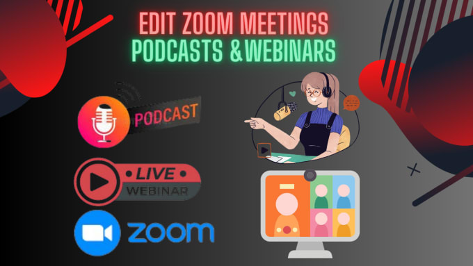 Gig Preview - Do video podcast, zoom podcast editing, professionally in adobe premiere pro