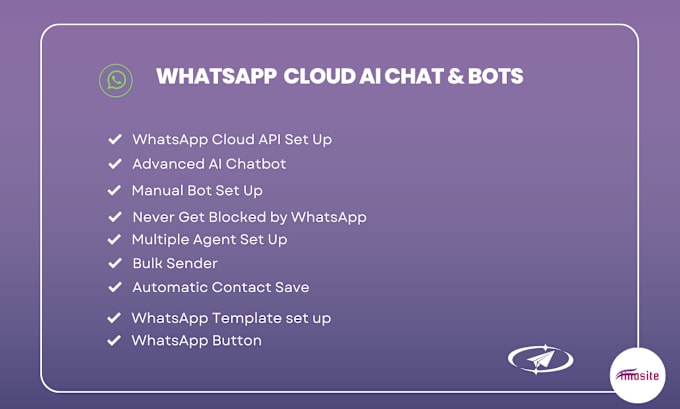 Gig Preview - Set up whatsapp cloud ai chat and bots