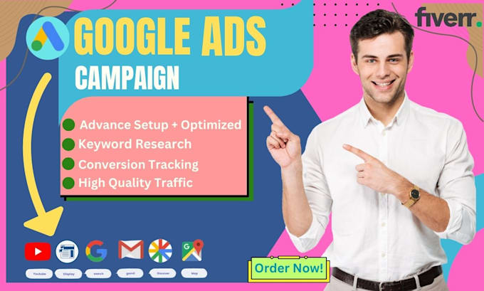 Gig Preview - Setup and manage perfect google ads adwords ppc search ads campaign