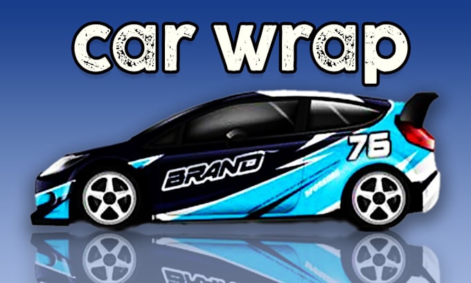 Gig Preview - Do racing car wrap, car wrap, livery car wrap vehicle