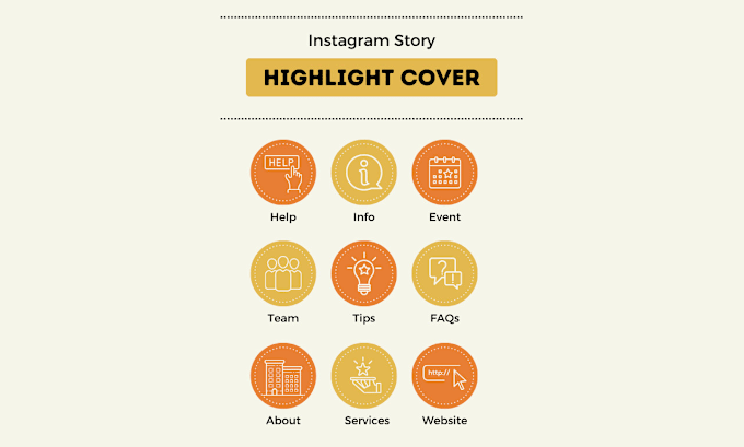 Gig Preview - Design stunning instagram highlight icons