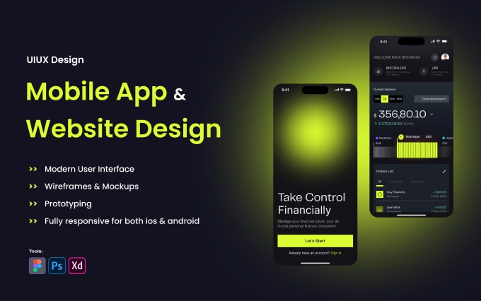 Gig Preview - Do ui ux design for mobile app, website, dashboard, or saas ui ux design