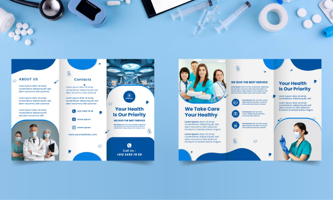 Gig Preview - Design medical, dental, mental health care flyer, brochure or roll up banner