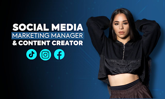 Gig Preview - Be your social media marketing manager and content creator