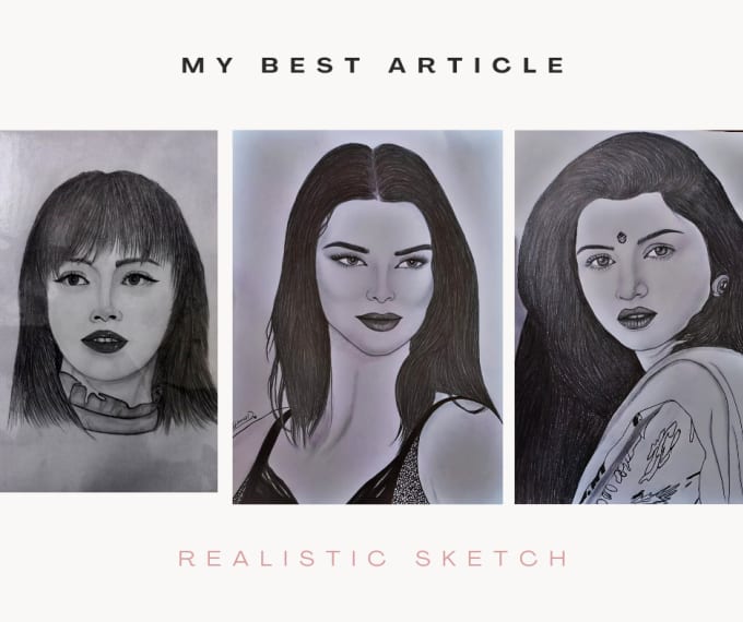 Bestseller - draw realistic pencil sketches of you within 24 hours